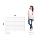 Ver imagem 3 de Cômoda para Quarto 6 Gavetas Ravenna Branco