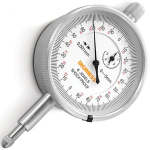 Relógio Comparador - Cap. 0-5mm - Graduação de 0,001mm - Diâmetro do Mostrador Ø58mm Tampa