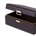 Ver imagem 2 de Caixa Decorativa em MDF com Revestimento em PU Marrom Escuro 18cm 23055P Mart
