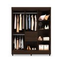 Ver imagem 2 de Guarda Roupa Solteiro 8 Portas e 2 Gavetas Munique Branco - Demóbile