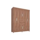 Ver imagem 6 de Guarda Roupa Solteiro 8 Portas e 2 Gavetas Munique Branco - Demóbile