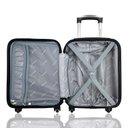 Ver imagem 3 de Kit Conjunto Mala de Bordo Viagem Rígidas Rodas 360º Cadeado Segredo Gladiador Duas D1PP tamanho PP