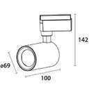 Ver imagem 5 de Luminária Spot para Trilho Neo (d)6.9cm (l)10cm (a)14.2cm 1x10w 2700k 850lm
