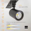 Ver imagem 7 de Luminária Spot para Trilho Neo (d)6.9cm (l)10cm (a)14.2cm 1x10w 2700k 850lm
