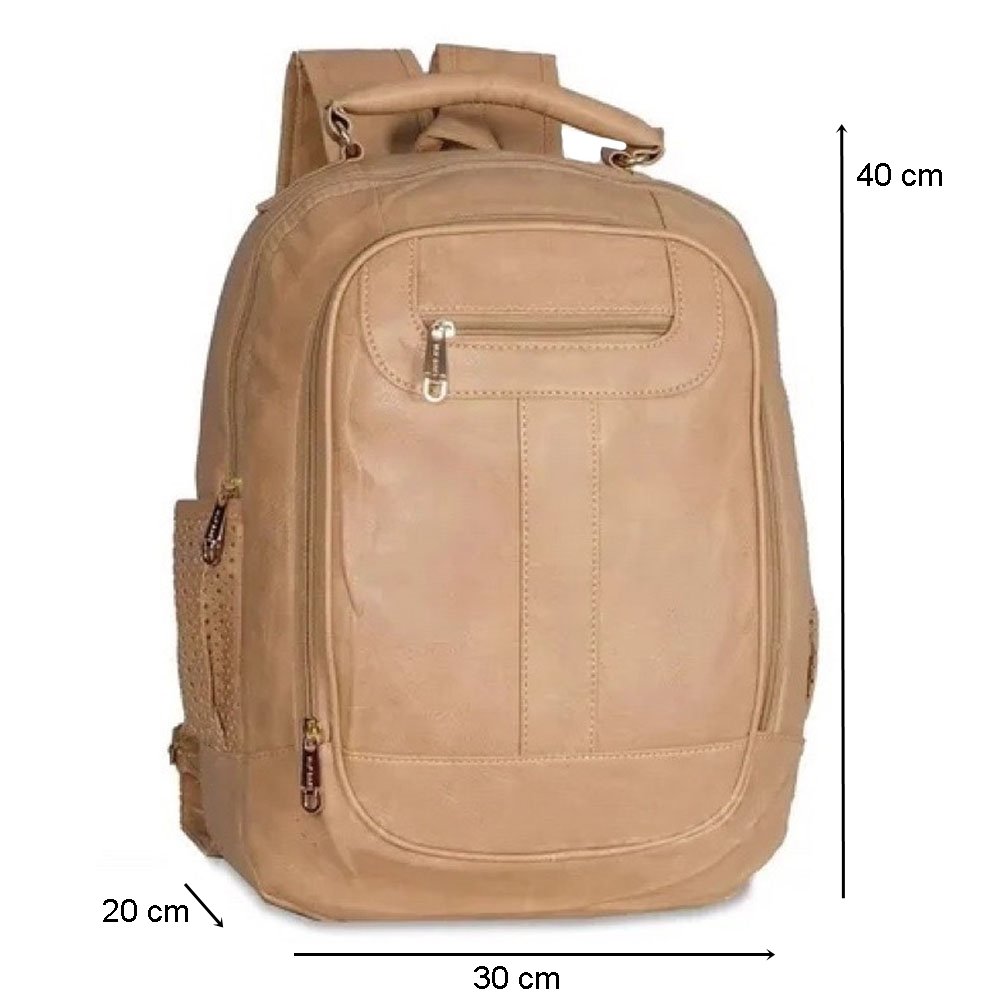 Mochila Bolsa Grande Sintético Cabe Caderno Notebook - Branco navajo - 1