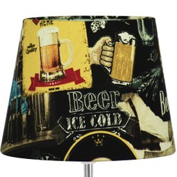 Abajur Eros Touch Dome Bar 049 com Base Preta Quadrada - 2