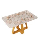 Ver imagem 2 de Mesa de Jantar Retangular Tampo sem Vidro 170x90 Dj Móveis Kiara Cedro Quartzo