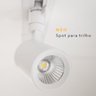 Spot para Trilho Neo Branco (d)4.3cm (l)8.6cm (a)10.4cm 1x5w 2700k 350lm - 1
