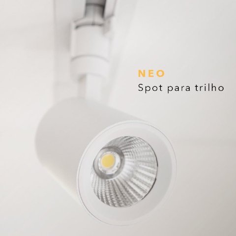 Spot para Trilho Neo Branco (d)4.3cm (l)8.6cm (a)10.4cm 1x5w 2700k 350lm