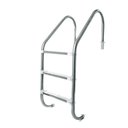 Ver imagem 1 de Escada Tradicional p/ Piscina em Inox 3 degraus Ponteira em ABS