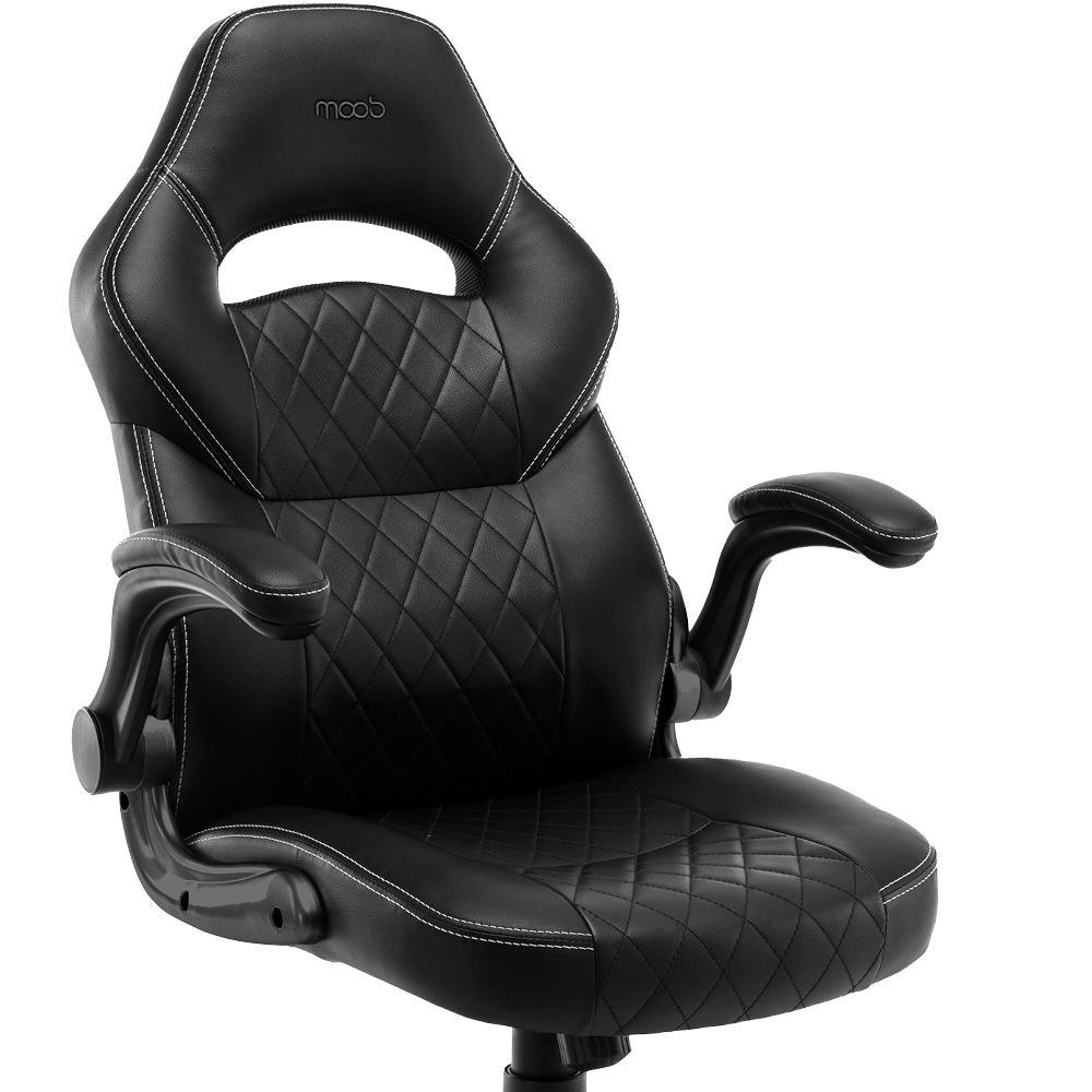Cadeira Gamer Moob Horizon Giratória Com Função Relax e Braços Ajustáveis Preto - 1
