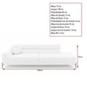 Ver imagem 4 de Sofá Arezzo 2 Lugares Pés Aço Preto 180cm Terminal Esquerdo Boucle Off White - Sallar Home