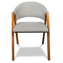 Ver imagem 6 de Cadeira Sala de Jantar em Madeira Yara Suede Cinza D03 - D’Rossi