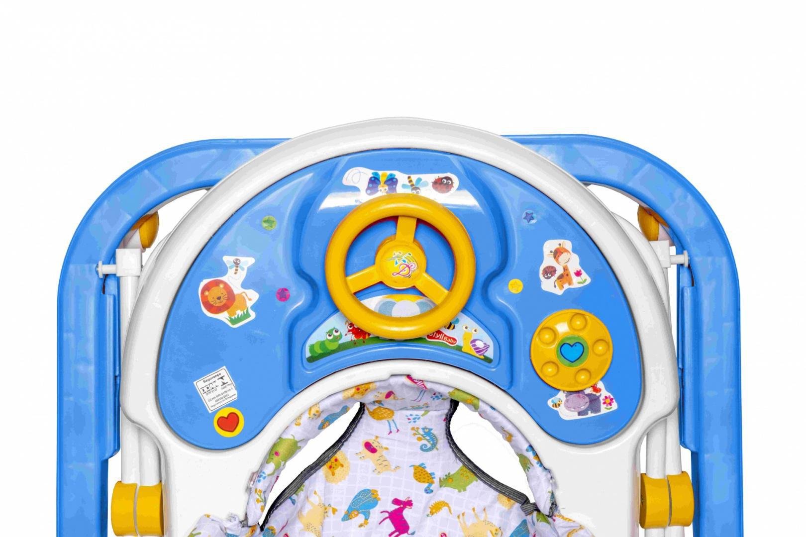 Andador de Bebê Styll Baby Musical Azul 4m+ - 2