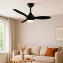 Ver imagem 2 de Plafon Air Breeze Led Multicor C/ Ventilador 37w + Controle Opus St2915 - Preto