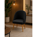 Ver imagem 2 de Kit 2 Cadeira Lua Decorativa Poltrona Lua Sala de Estar Salão Quarto Estética Decoração Recepção-Ext