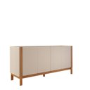 Ver imagem 3 de Buffet para Sala de Jantar Araçá em MDF com Pés de Madeira Maciça Bege/Off White