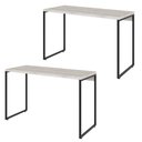 Ver imagem 1 de Kit 02 Mesas Para Escritório e Home Office Industrial Aspen 120 cm C01 Snow - Lyam Decor