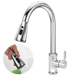 Torneira de Cozinha Gourmet Monocomando com Extensor Ducha Luxo - Cromada - 2