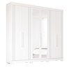 Guarda-Roupa Casal 6 Portas com Espelho e Pés 234cm 100% MDF Boston Espresso Móveis - 4