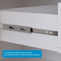 Guarda-Roupa Casal 6 Portas com Espelho e Pés 234cm 100% MDF Boston Espresso Móveis - 7