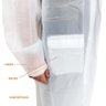 Capa de Chuva com Capuz Pvc Adulto Impermeável Tamanho M - 4