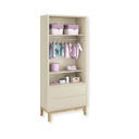 Ver imagem 5 de Quarto de Bebê Berço + Cômoda + Guarda Roupa Areia Classic Madeira Natural