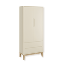 Ver imagem 4 de Quarto de Bebê Berço + Cômoda + Guarda Roupa Areia Classic Madeira Natural