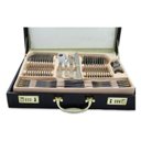 Ver imagem 2 de Faqueiro Inox 84 Peças Detalhe Dourado Luxo