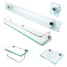 Kit De Acessorios P/ Banheiro 5 Pcs Em Vidro Incolor C600CEL-60 - 1
