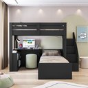 Ver imagem 4 de Beliche Star Office Infantil/ Juvenil Multifuncional com Escrivaninha Casatema MadeiraOriginals