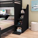 Ver mais imagens de Beliche Star Office Infantil/Juvenil Multifuncional com Escrivaninha Casatema MadeiraOriginals Preto