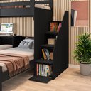 Ver imagem 7 de Beliche Multifuncional Solteiro Adulto com Escrivaninha Star Office Casatema MadeiraOriginals Preto/