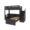 Ver imagem 2 de Beliche Multifuncional Solteiro Adulto com Escrivaninha Star Office Casatema MadeiraOriginals Preto/