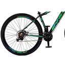 Ver imagem 5 de Bicicleta Aro 29 Krw Alumínio 24 Vel Freio a Disco Suspensão Dianteira S1 15.5 Preto-verde