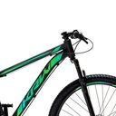 Ver imagem 3 de Bicicleta Aro 29 Krw Alumínio 24 Vel Freio a Disco Suspensão Dianteira S1 15.5 Preto-verde