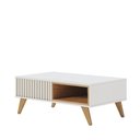 Ver imagem 1 de Mesa de Centro René Ripada Retrô Off White/ Freijó