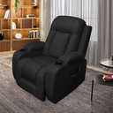 Ver imagem 2 de Poltrona do Papai Austin Elevação Lift com Massagem Aquecimento 150º Pu G31 - Gran Belo Preto
