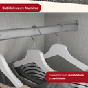 Ver imagem 5 de Guarda-Roupa Casal 6 Portas 3 Gavetas com Espelho Cover Off White/Nature