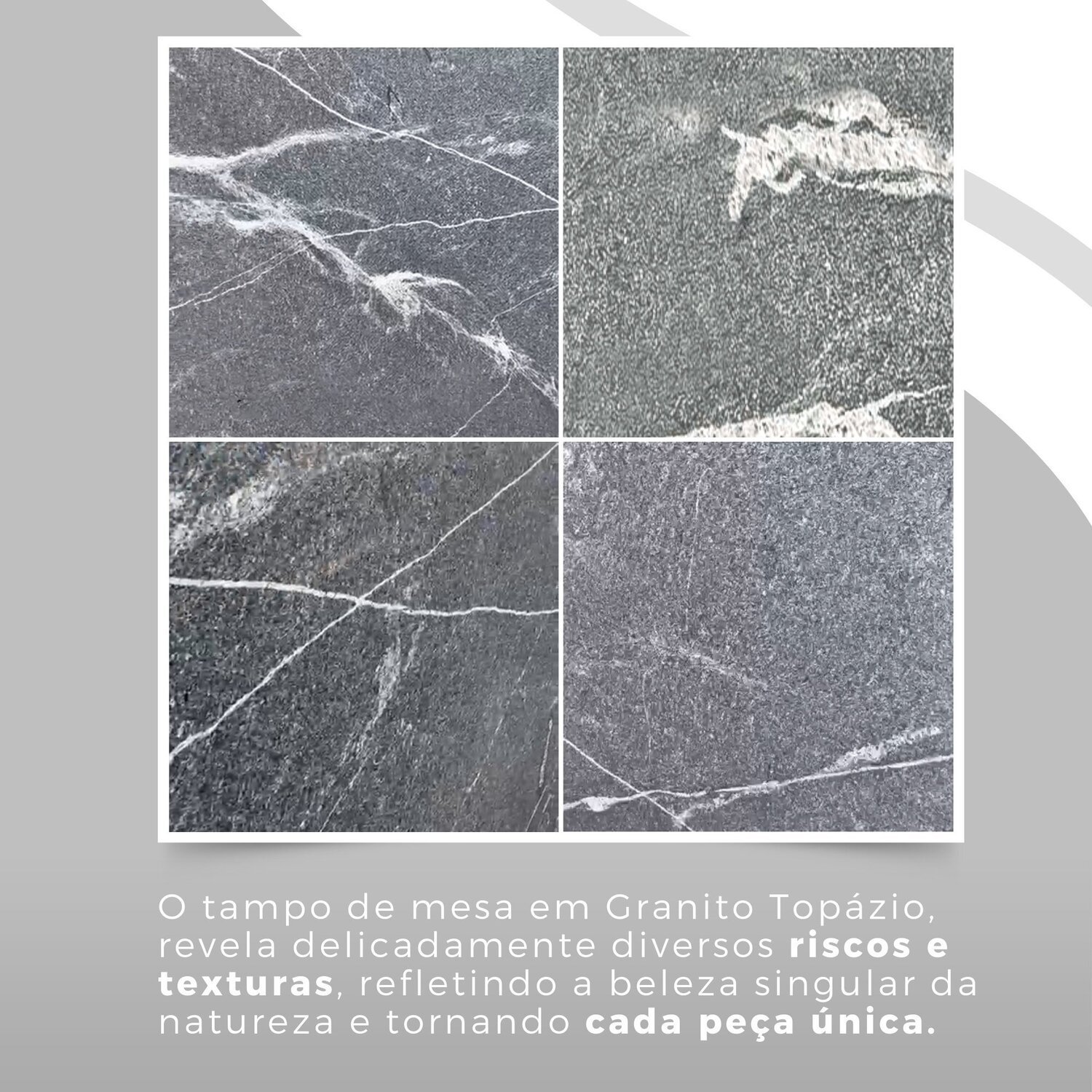 Conjunto Sala de Jantar Mesa Retangular 140x75cm Tampo Granito Topázio 6 Cadeiras Linda Yescasa - 11