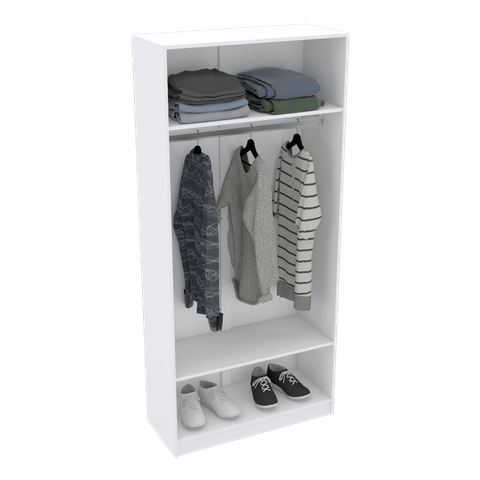 MÓDULO CLOSET COM CABIDEIRO A1,85 M291.B (CASA, LOJA, CLOSET) MUNDI MOVEIS