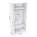Ver imagem 2 de MÓDULO CLOSET COM CABIDEIRO A1,85 M291.B (CASA, LOJA, CLOSET) MUNDI MOVEIS