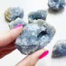 Mini Drusa de Celestita Celestite Cristal Pedra Natural - 7