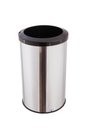 Ver imagem 1 de Lixeira Inox Com Aro Plástico Cores 35 Litros Cesto De Lixo - Preto