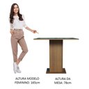 Ver imagem 5 de Mesa de Jantar Madesa Quadrada Tampo de Vidro 5363 Rustic/Preto