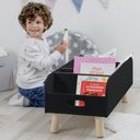 Ver imagem 2 de Porta Livros Revisteiro Infantil De Chão c/ pé palito - Montessori - 40cm