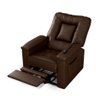 Poltrona para Maquiagem Motorizada com Controle Remoto Corino Marrom Plush Shop Jm - 1