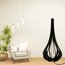 Ver imagem 2 de Luminária de Chão MDF IBIZA:Preto/75x37cm