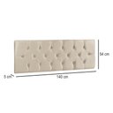 Ver imagem 3 de Cabeceira Cama Casal 1,40 Suspensa Lavínia Marfim Sued Dobravel Cnm