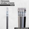 Persiana Rolo Double Vision Zebra 160larg X 220alt Cinza com Bando - Sala/ Escritório/quarto/sacada - 8
